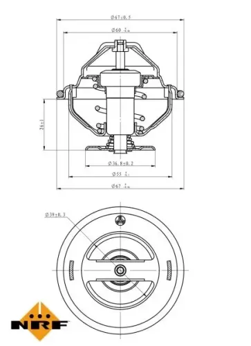 Thermostat, Kühlmittel NRF 725063 Bild Thermostat, Kühlmittel NRF 725063