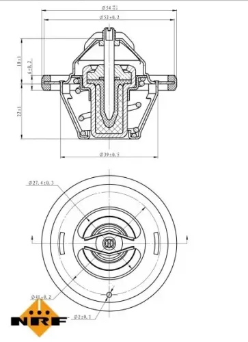 Thermostat, Kühlmittel NRF 725064 Bild Thermostat, Kühlmittel NRF 725064