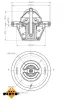 Thermostat, Kühlmittel NRF 725066 Bild Thermostat, Kühlmittel NRF 725066