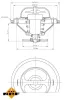 Thermostat, Kühlmittel NRF 725070 Bild Thermostat, Kühlmittel NRF 725070