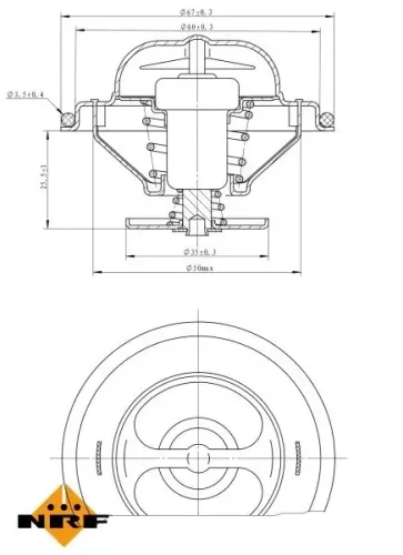 Thermostat, Kühlmittel NRF 725070 Bild Thermostat, Kühlmittel NRF 725070