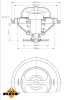 Thermostat, Kühlmittel NRF 725071 Bild Thermostat, Kühlmittel NRF 725071