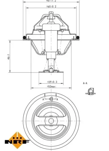 Thermostat, Kühlmittel NRF 725077 Bild Thermostat, Kühlmittel NRF 725077