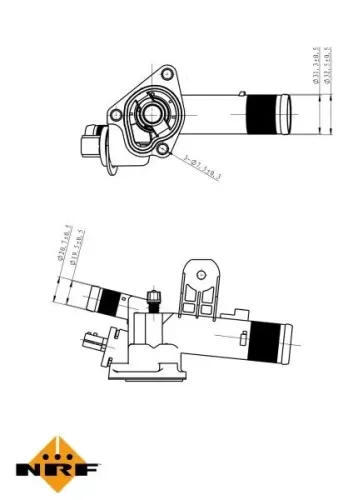Thermostat, Kühlmittel NRF 725082 Bild Thermostat, Kühlmittel NRF 725082