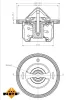 Thermostat, Kühlmittel NRF 725084 Bild Thermostat, Kühlmittel NRF 725084