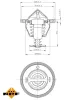 Thermostat, Kühlmittel NRF 725088 Bild Thermostat, Kühlmittel NRF 725088