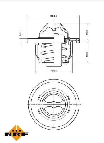 Thermostat, Kühlmittel NRF 725089 Bild Thermostat, Kühlmittel NRF 725089