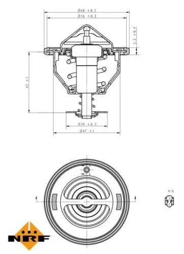 Thermostat, Kühlmittel NRF 725092 Bild Thermostat, Kühlmittel NRF 725092