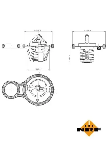 Thermostat, Kühlmittel NRF 725094 Bild Thermostat, Kühlmittel NRF 725094