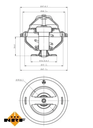 Thermostat, Kühlmittel NRF 725098 Bild Thermostat, Kühlmittel NRF 725098