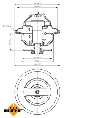 Thermostat, Kühlmittel NRF 725100 Bild Thermostat, Kühlmittel NRF 725100