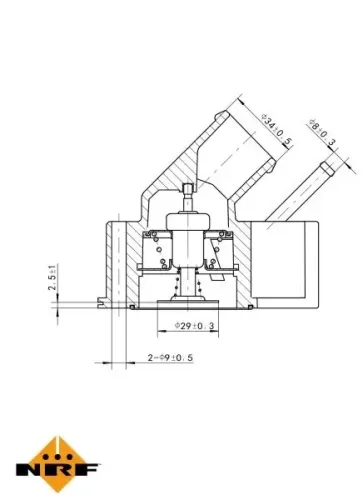Thermostat, Kühlmittel NRF 725102 Bild Thermostat, Kühlmittel NRF 725102