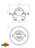 Thermostat, Kühlmittel NRF 725104 Bild Thermostat, Kühlmittel NRF 725104