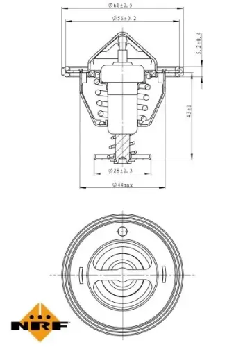 Thermostat, Kühlmittel NRF 725107 Bild Thermostat, Kühlmittel NRF 725107