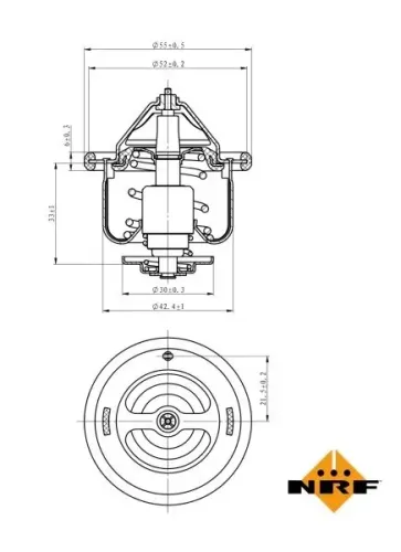 Thermostat, Kühlmittel NRF 725110 Bild Thermostat, Kühlmittel NRF 725110
