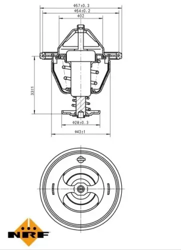 Thermostat, Kühlmittel NRF 725111 Bild Thermostat, Kühlmittel NRF 725111