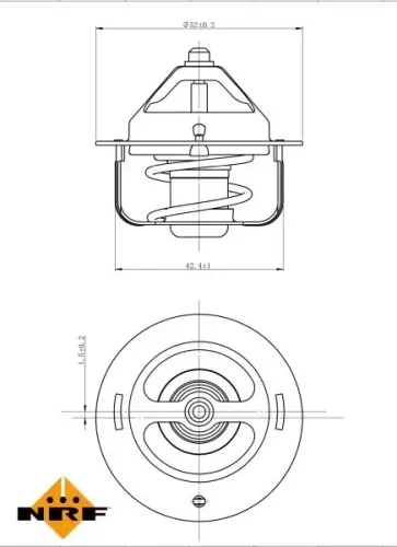 Thermostat, Kühlmittel NRF 725113 Bild Thermostat, Kühlmittel NRF 725113