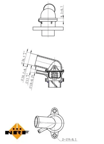 Thermostat, Kühlmittel NRF 725116 Bild Thermostat, Kühlmittel NRF 725116