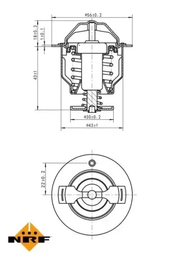 Thermostat, Kühlmittel NRF 725119 Bild Thermostat, Kühlmittel NRF 725119
