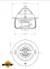 Thermostat, Kühlmittel NRF 725120 Bild Thermostat, Kühlmittel NRF 725120