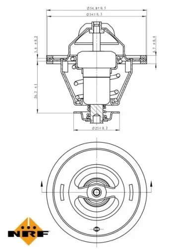 Thermostat, Kühlmittel NRF 725125 Bild Thermostat, Kühlmittel NRF 725125