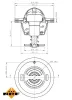 Thermostat, Kühlmittel NRF 725126 Bild Thermostat, Kühlmittel NRF 725126