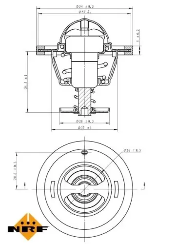 Thermostat, Kühlmittel NRF 725126 Bild Thermostat, Kühlmittel NRF 725126