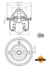 Thermostat, Kühlmittel NRF 725127 Bild Thermostat, Kühlmittel NRF 725127
