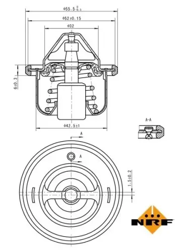 Thermostat, Kühlmittel NRF 725127 Bild Thermostat, Kühlmittel NRF 725127