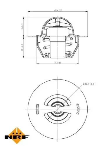 Thermostat, Kühlmittel NRF 725129 Bild Thermostat, Kühlmittel NRF 725129