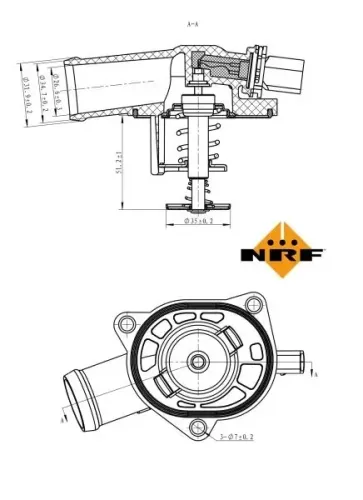 Thermostat, Kühlmittel NRF 725130 Bild Thermostat, Kühlmittel NRF 725130