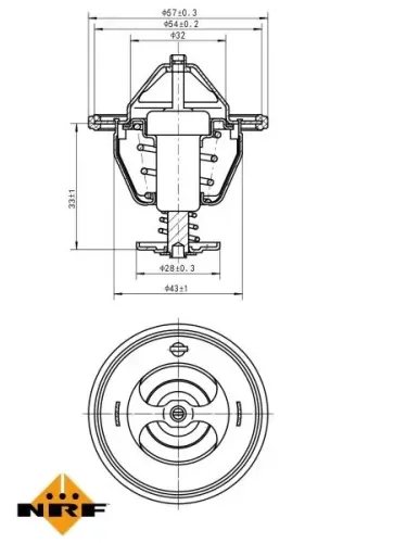 Thermostat, Kühlmittel NRF 725131 Bild Thermostat, Kühlmittel NRF 725131