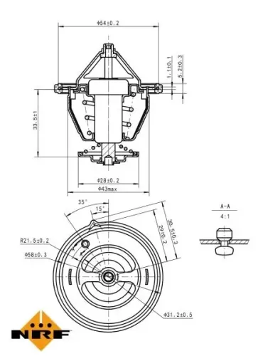 Thermostat, Kühlmittel NRF 725132 Bild Thermostat, Kühlmittel NRF 725132