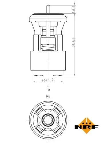 Thermostat, Kühlmittel NRF 725133 Bild Thermostat, Kühlmittel NRF 725133