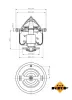 Thermostat, Kühlmittel NRF 725134 Bild Thermostat, Kühlmittel NRF 725134