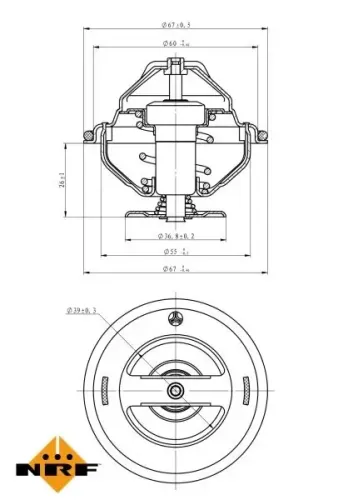 Thermostat, Kühlmittel NRF 725137 Bild Thermostat, Kühlmittel NRF 725137