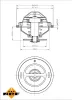 Thermostat, Kühlmittel NRF 725139 Bild Thermostat, Kühlmittel NRF 725139