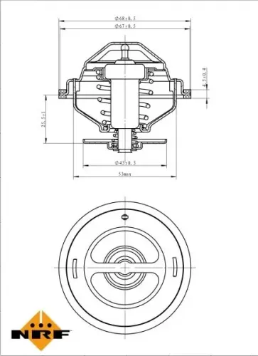 Thermostat, Kühlmittel NRF 725139 Bild Thermostat, Kühlmittel NRF 725139