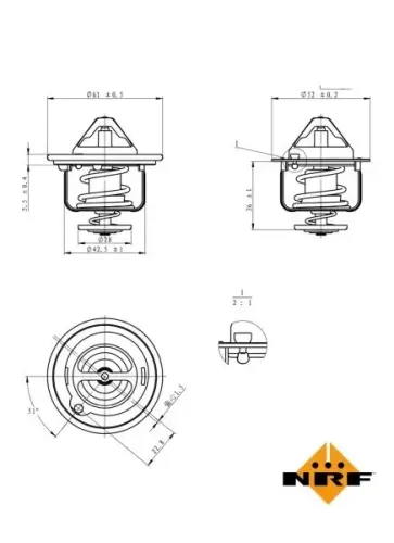 Thermostat, Kühlmittel NRF 725143 Bild Thermostat, Kühlmittel NRF 725143