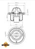 Thermostat, Kühlmittel NRF 725146 Bild Thermostat, Kühlmittel NRF 725146