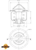 Thermostat, Kühlmittel NRF 725148 Bild Thermostat, Kühlmittel NRF 725148