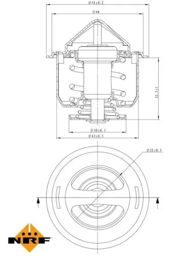 Thermostat, Kühlmittel NRF 725148 Bild Thermostat, Kühlmittel NRF 725148