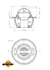 Thermostat, Kühlmittel NRF 725151 Bild Thermostat, Kühlmittel NRF 725151