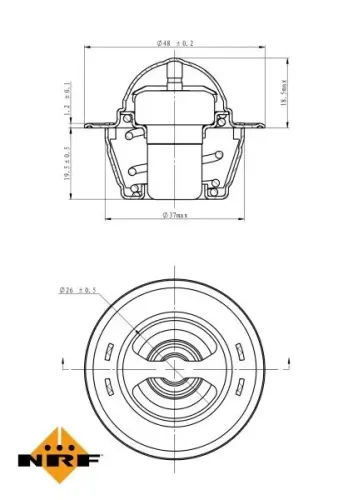 Thermostat, Kühlmittel NRF 725151 Bild Thermostat, Kühlmittel NRF 725151