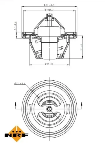 Thermostat, Kühlmittel NRF 725154 Bild Thermostat, Kühlmittel NRF 725154