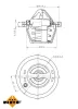 Thermostat, Kühlmittel NRF 725159 Bild Thermostat, Kühlmittel NRF 725159