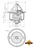 Thermostat, Kühlmittel NRF 725160 Bild Thermostat, Kühlmittel NRF 725160