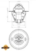 Thermostat, Kühlmittel NRF 725161 Bild Thermostat, Kühlmittel NRF 725161