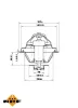 Thermostat, Kühlmittel NRF 725162 Bild Thermostat, Kühlmittel NRF 725162