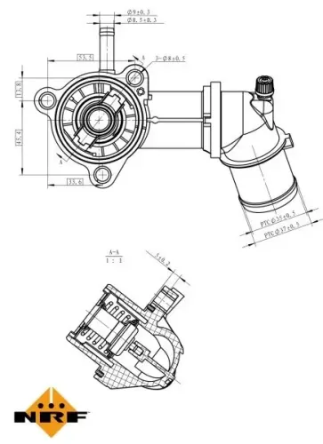 Thermostat, Kühlmittel NRF 725164 Bild Thermostat, Kühlmittel NRF 725164